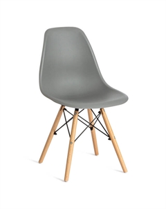 Стул CINDY 510x460x820мм бук/металл/пластик серый Нет марки