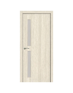 Полотно дверное ПРИНЦИП Дуэт Лиственница белая стекло 200х70см ПВХ Нет марки