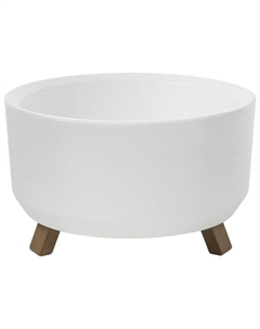 Кашпо Грация прайм 2,25л d22см белый пластик Нет марки