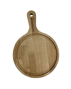 Доска разделочная HARMONIA 25х17х1см круглая дерево Нет марки