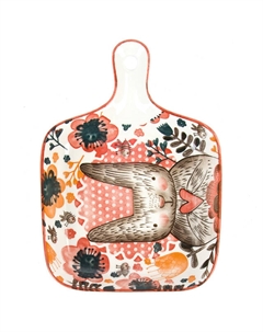 Блюдо NOUVELLE HOME Kawaii Forest. Bunny 20х15х4,5см с ручкой фарфор Нет марки