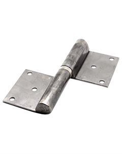 Петля гаражная на площадке 140х20х47мм левая под крепеж Нет марки