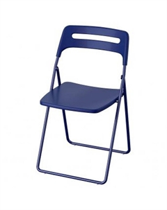 Стул складной 450х470х760мм металл/полипропилен синий Нет марки