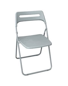 Стул складной 450х470х760мм металл/полипропилен серый Нет марки