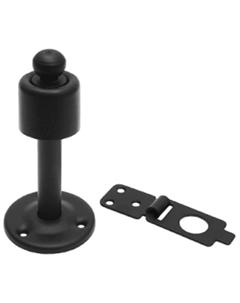 Стопор дверной с фиксатором 90мм черный Нет марки