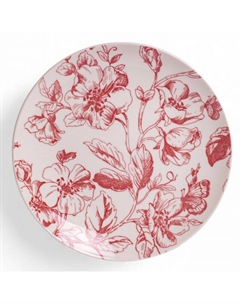 Тарелка CRYSTAR Botanica 19см десертная фарфор бордо Нет марки