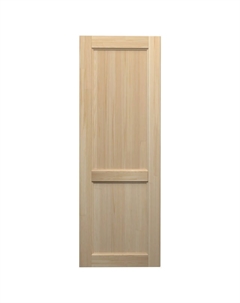 Полотно дверное ДВ-2Ф8 глухое 200х70см массив сосны экстра без покрытия с выборкой под защёлку Нет марки
