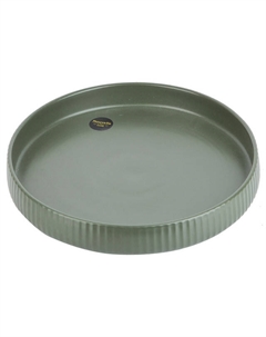 Блюдо NOUVELLE HOME Scandi Green Olive 24,5см круглое фарфор Нет марки