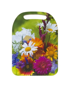 Доска разделочная Цветы/8 марта 21х29 см, деревянная Нет марки