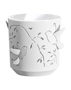 Кашпо Колибри 1,25л белый/белый пластик Нет марки