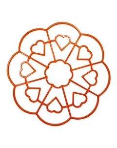 Подставка под горячее Сердце 20см фигурная пластик Нет марки