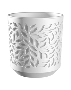 Кашпо Leaves 8л белый/антрацит пластик Нет марки