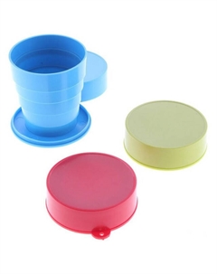 Стакан 130мл складной пластик микс цвета Нет марки