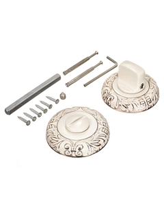 Завертка сантехническая LORENA WC17W/P белый/золото Нет марки