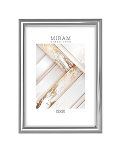 Фоторамка МИРАМ 150х200мм серебро пластик Нет марки