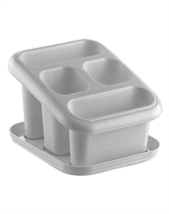 Подставка для столовых приборов HOBBY LIFE 4 секции 16х17,5х12см пластик Нет марки