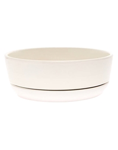 Горшок керамический с поддоном Огма 2,6л d26см h8,5см бонсай белый Нет марки