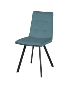 Стул СТИЧ 440х580х875мм ткань/металл голубой/черный матовый Нет марки