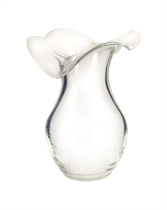 Ваза Калимера 26см гутным краем стекло Нет марки