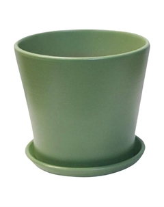 Горшок керамический с поддоном 0,3л d10см нефрит Нет марки
