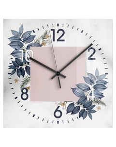 Часы настенные БЕЛЛЬ 3 D300мм стекло CH-07-14-01 белый/розовый Нет марки