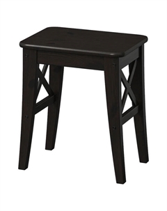 Табурет кухонный Ингольт 400х450х300мм черный массив сосны Нет марки