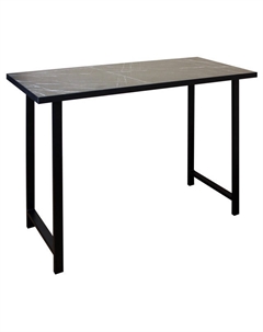 Стол нераздвижной Консоль 1200х500х880мм мрамор черный металл/ЛДСП Нет марки