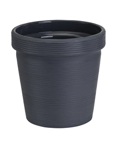 Кашпо Терра 2,35л антрацит пластик Нет марки