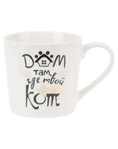 Кружка POLYSTAR COLLECTION Кошкин дом Дом там 375мл фарфор Нет марки