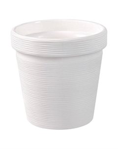 Кашпо Терра 2,35л белый пластик Нет марки