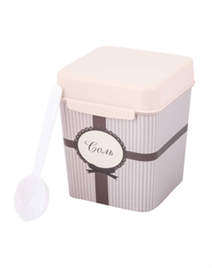 Банка для продуктов Уют Соль 1,2л с ложкой пластик Нет марки