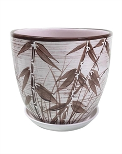 Горшок керамический с поддоном Тюльпан 2,5л глазурь тростник Нет марки