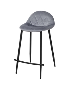 Стул полубарный АМИГО 455х525х800мм серый/черный ткань/металл Нет марки