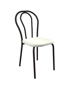 Стул ВЕНА 535х405х850 мм белый/черный иск.кожа/металл Нет марки
