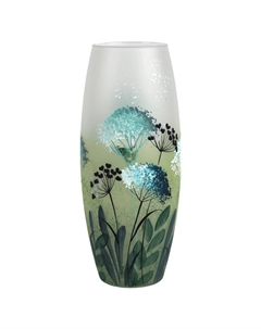 Ваза Лето 25см бочка стекло ручная роспись Нет марки