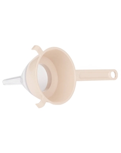 Воронка 13см с ситом бежевая пластик Нет марки