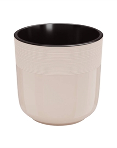 Горшок двойной Линель 4,5л d19см h19см бежевый пластик Нет марки