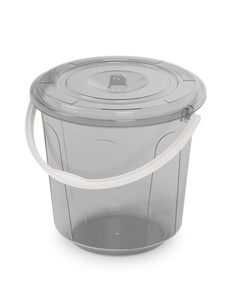 Ведро Хозяюшка 5л с крышкой микс цвета пластик Нет марки