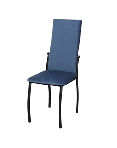 Стул ПЕКИН 400х560х980мм синий/черный ткань/металл Нет марки