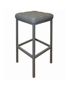 Стул полубарный КАМЕЛОТ 350х350х650мм темно-серый металл/иск.кожа Нет марки