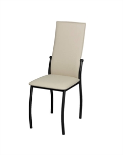 Стул ПЕКИН 400х560х980мм бежевый/черный иск кожа/металл Нет марки