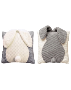 Подушка декоративная Кролик 40х40см серая, арт.ПВ-Кролик С Нет марки