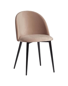 Стул MONRO 650х510х800мм ткань/металл бежевый/черный Нет марки