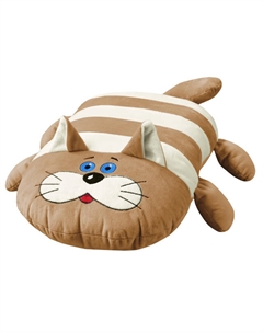 Подушка декоративная Кот Плюшкин 53х41см бежевая, арт.ПД-Плюшкин Б Нет марки