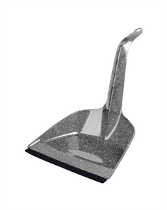 Совок Grenada 30х22,5х24,5см с высокой ручкой светло-серый гранит пластик Нет марки