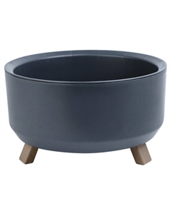 Кашпо Грация прайм 2,25л антрацит пластик Нет марки