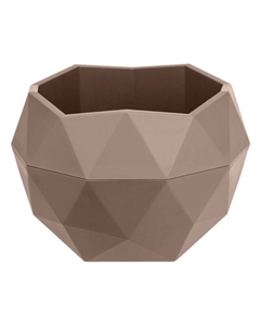 Кашпо Топаз 0,45л мокачино пластик Нет марки