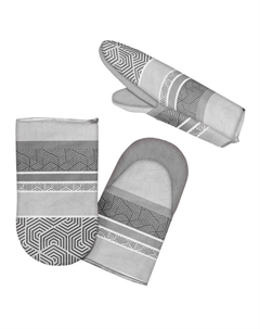 Прихватка кухонная Серая варежка 29см серая, арт.215-Серая Нет марки