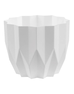 Кашпо Геометрия 3л белый пластик Нет марки