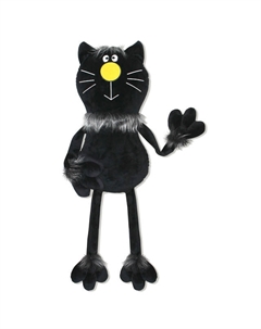 Подушка декоративная Кот Черныш 92х27см черная, арт.ПД-Черныш Ч Нет марки